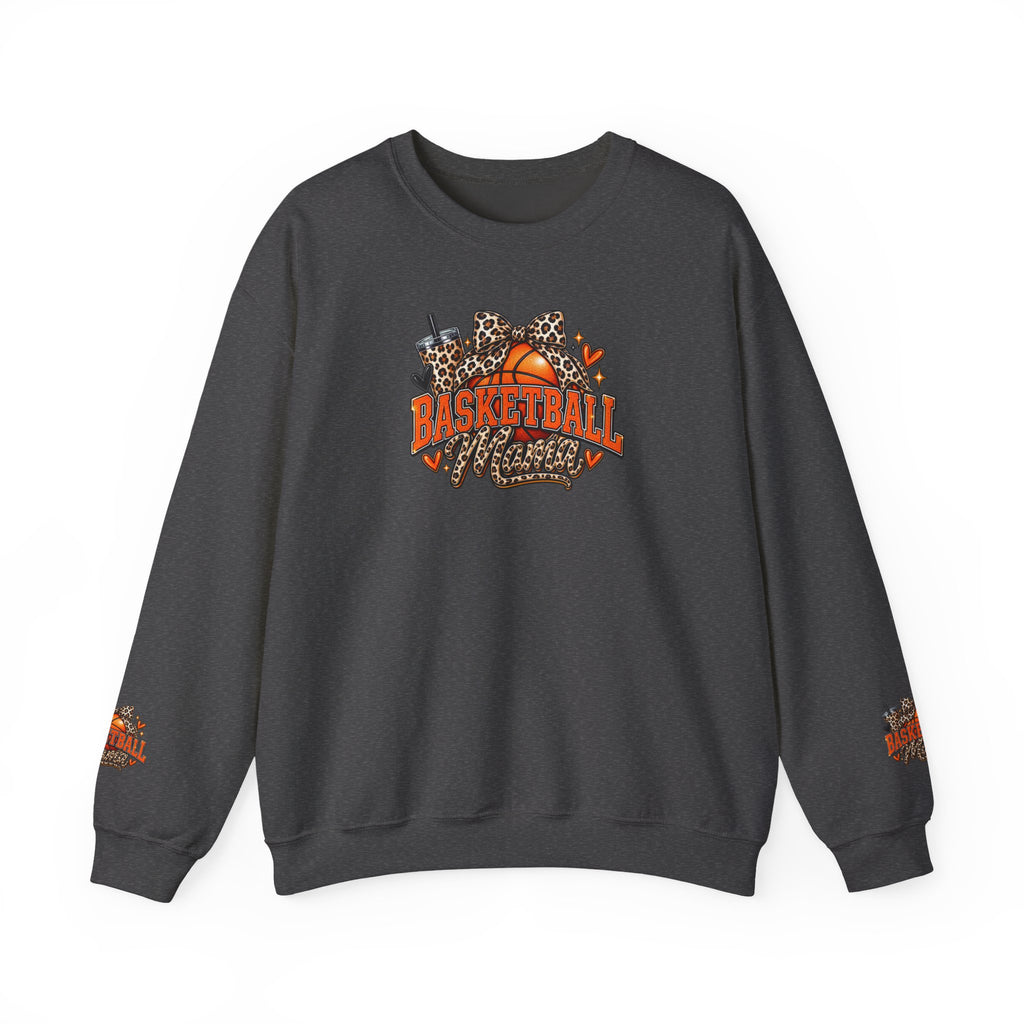 Basketball Leopard Print Crewneck Sweatshirt