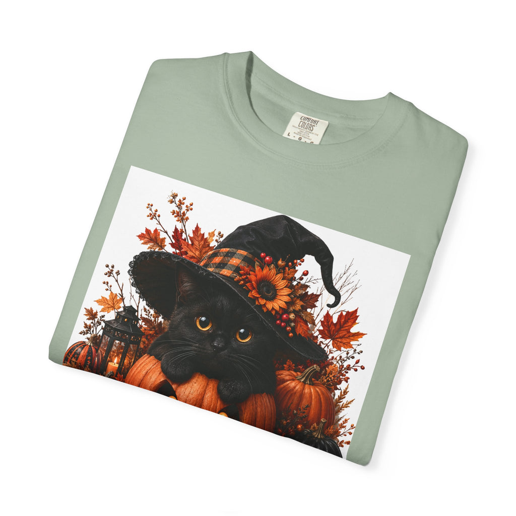 Halloween Black Cat Pumpkin T-Shirt