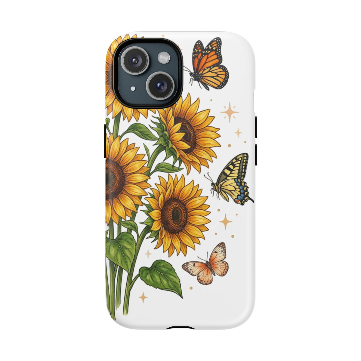 Sunflower & Butterflies Tough Magnetic Phone Case