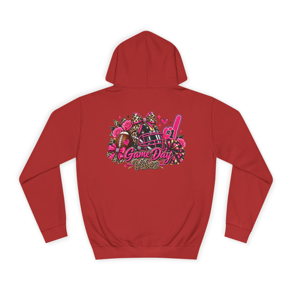 Game Day Cheer Hoodie — Pink Football Floral Design