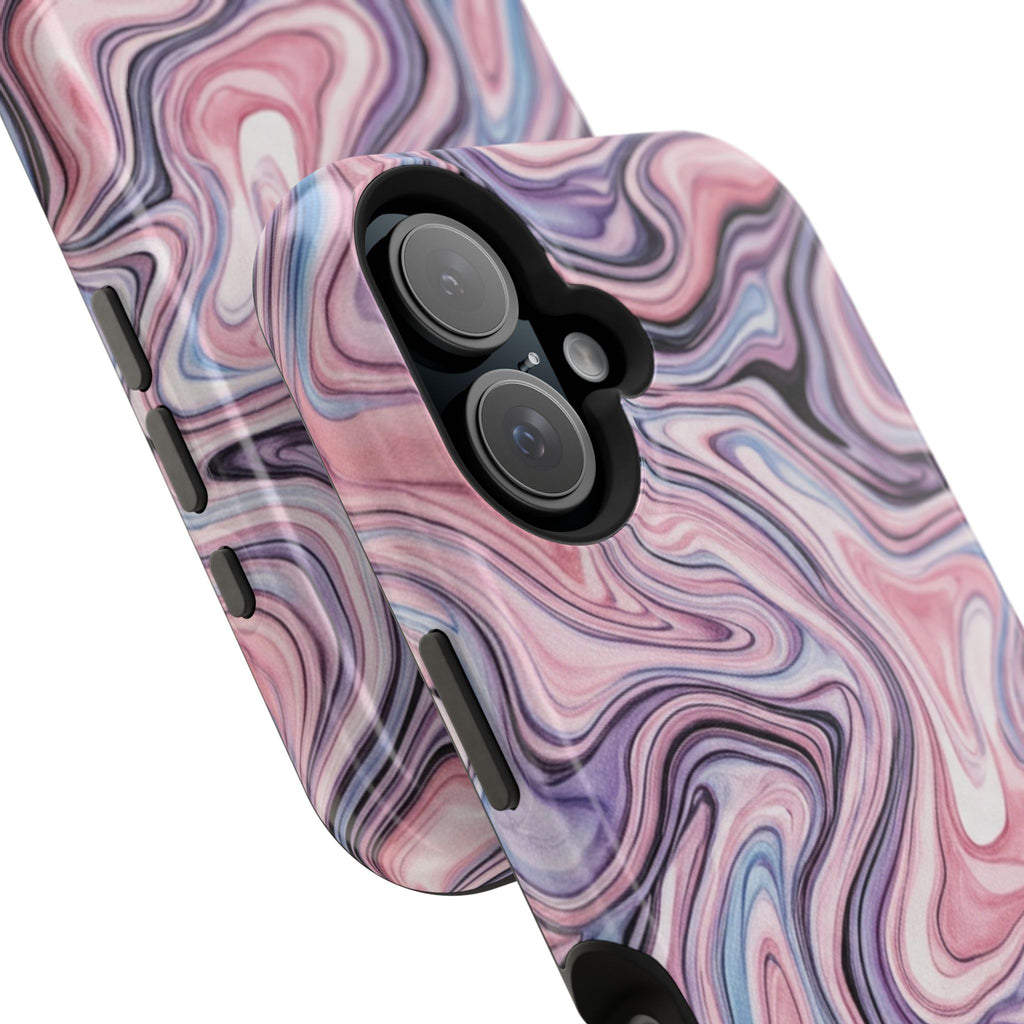 Marbled Pink Swirl Phone Case — Magnetic Impact-Resistant Protection