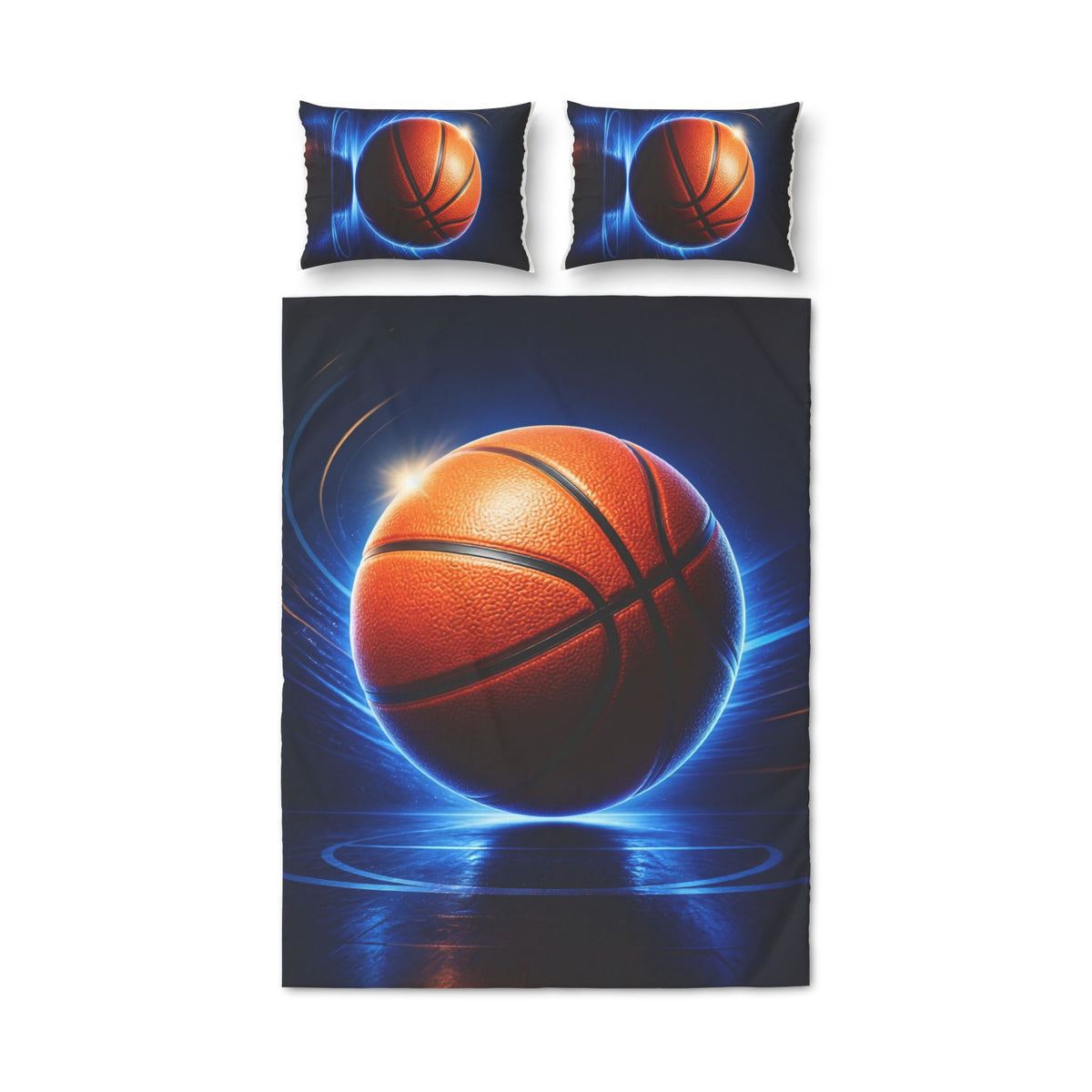 Basketball Bedding Set – Glow Basketball Quilt Cover & 2 Pillowcases