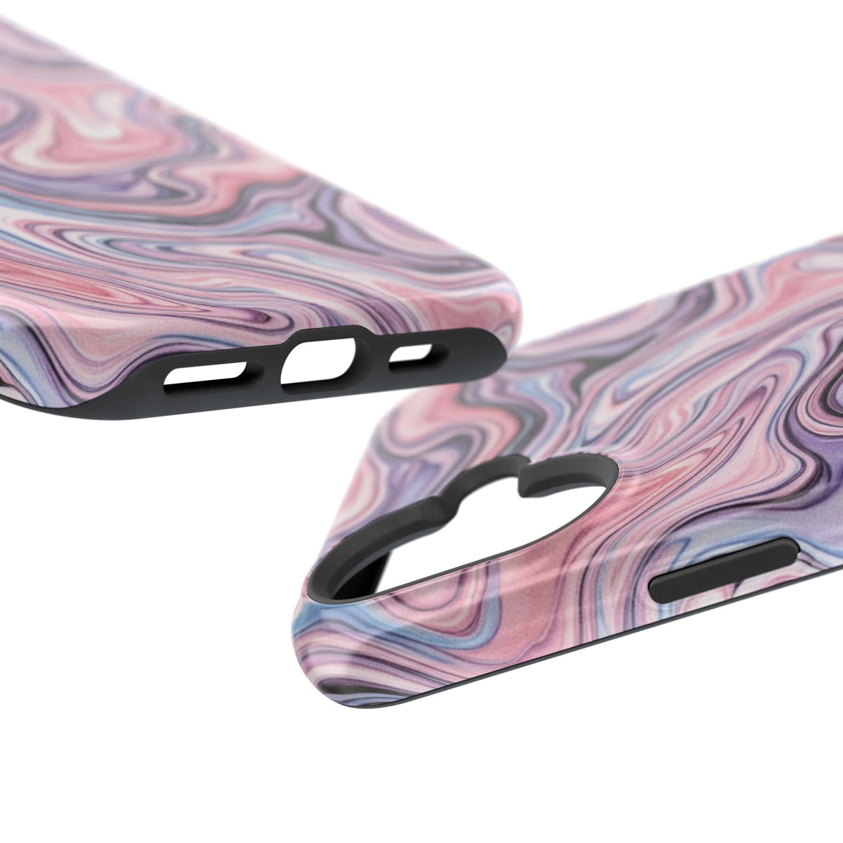 Marbled Pink Swirl Phone Case — Magnetic Impact-Resistant Protection