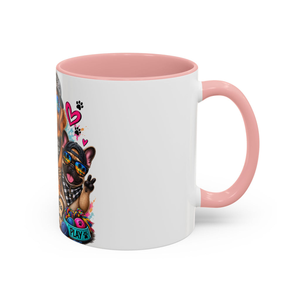 Coffee Mug — "Life is Better with Pets" Colorful Dog & Cat Paw-some Design (11/15 oz)