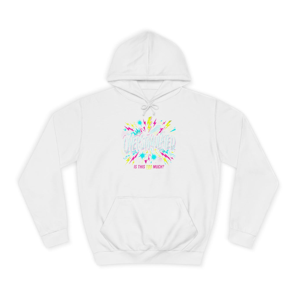 College Hoodie — Colorful Confetti Campus Crewneck