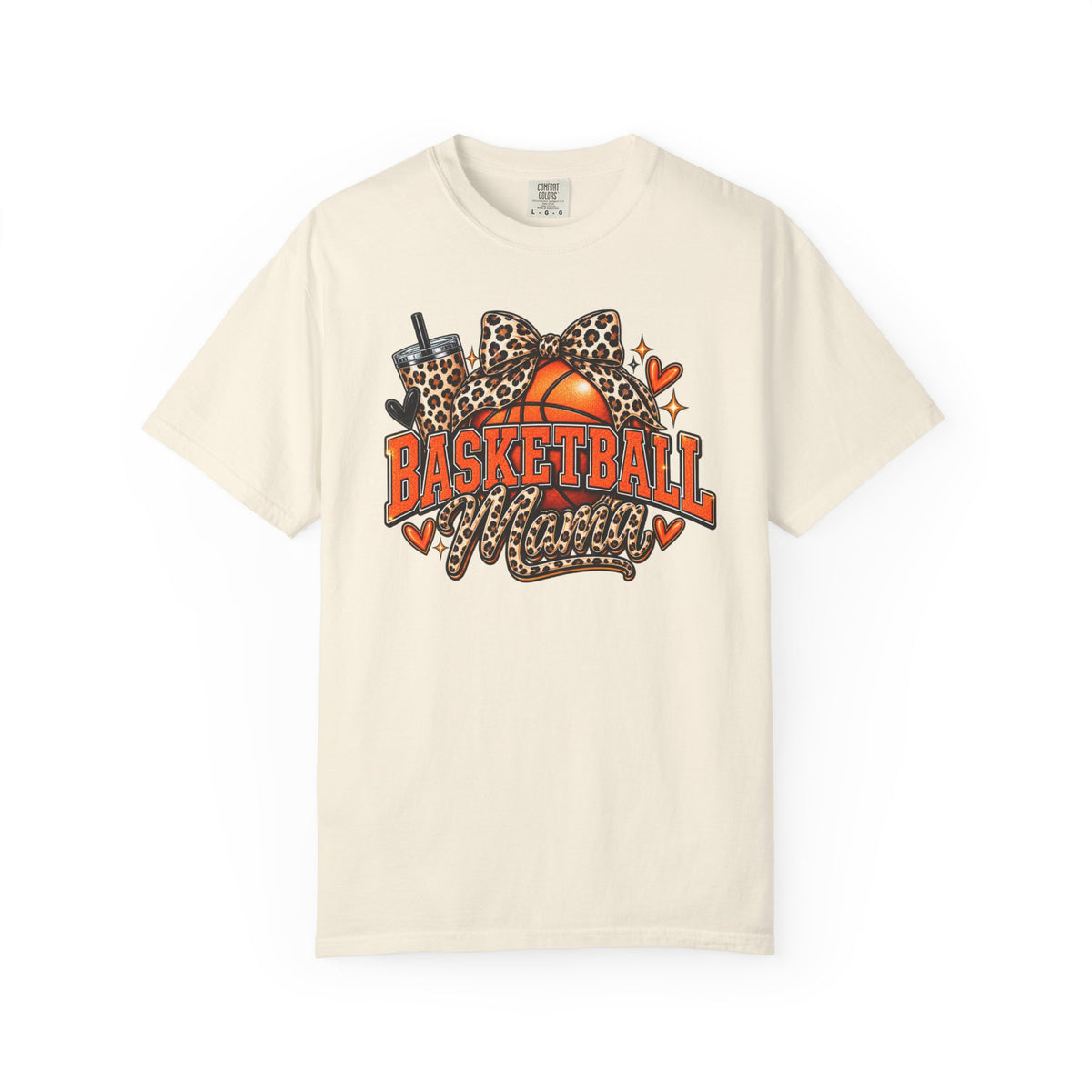 Basketball Mama T-Shirt — Leopard Print Hoop Mom Tee