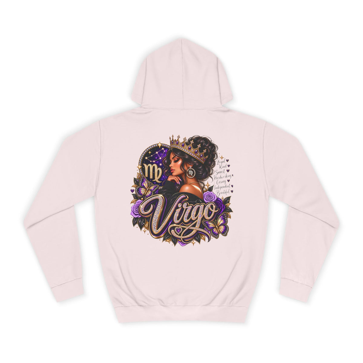Virgo Zodiac College Hoodie – Astrology Graphic Campus Pullover