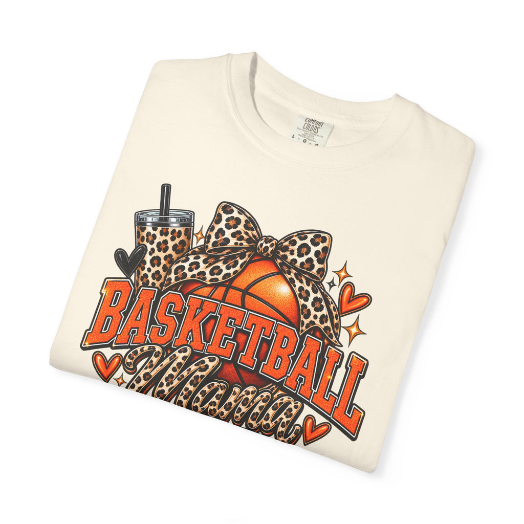 Basketball Mama T-Shirt — Leopard Print Hoop Mom Tee