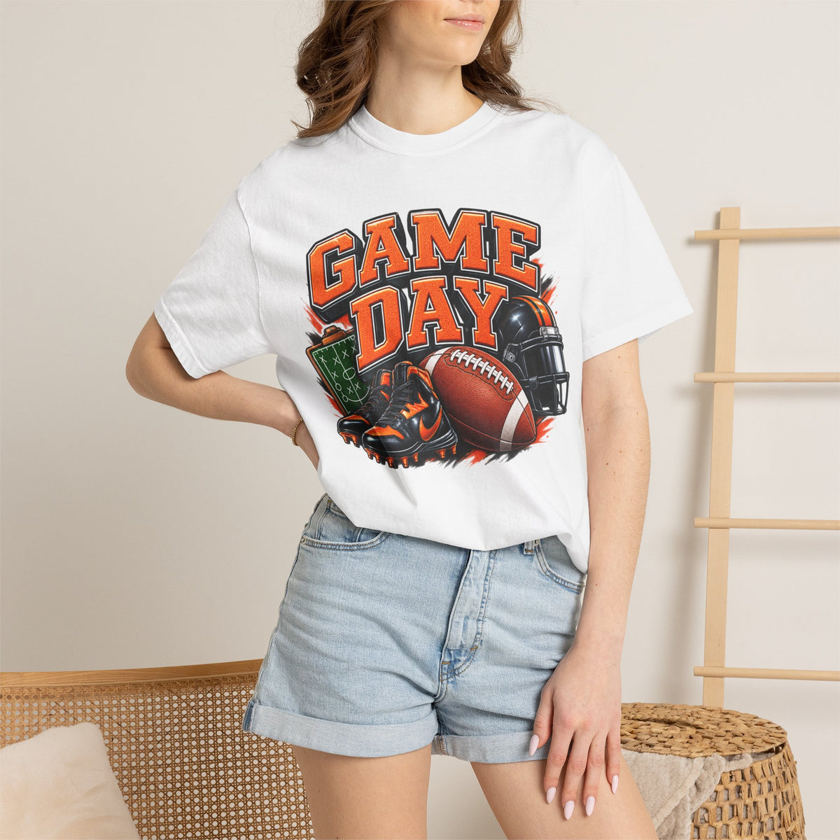 Game Day Football T-Shirt — 'Game Day' Graphic Tee for Fans
