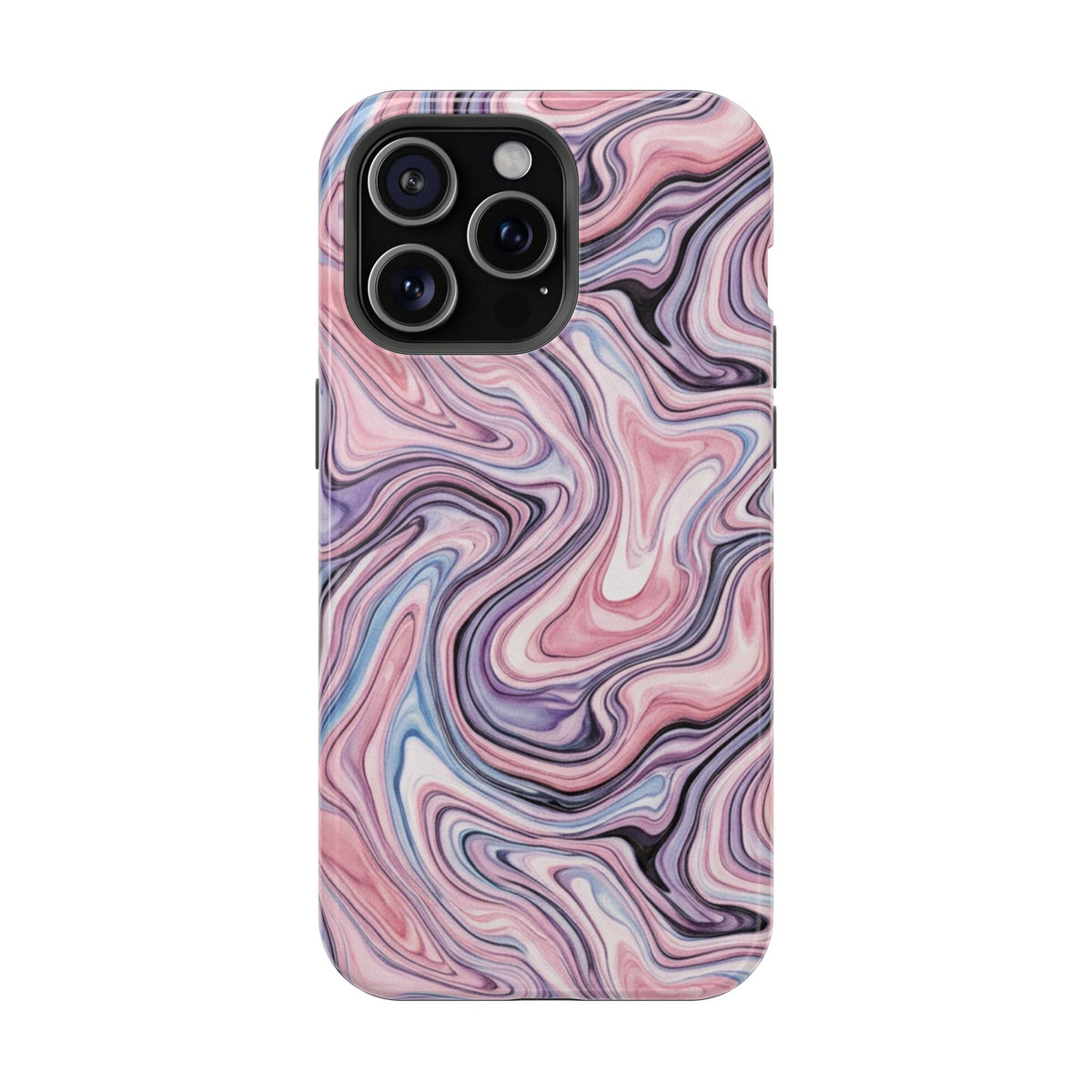 Marbled Pink Swirl Phone Case — Magnetic Impact-Resistant Protection