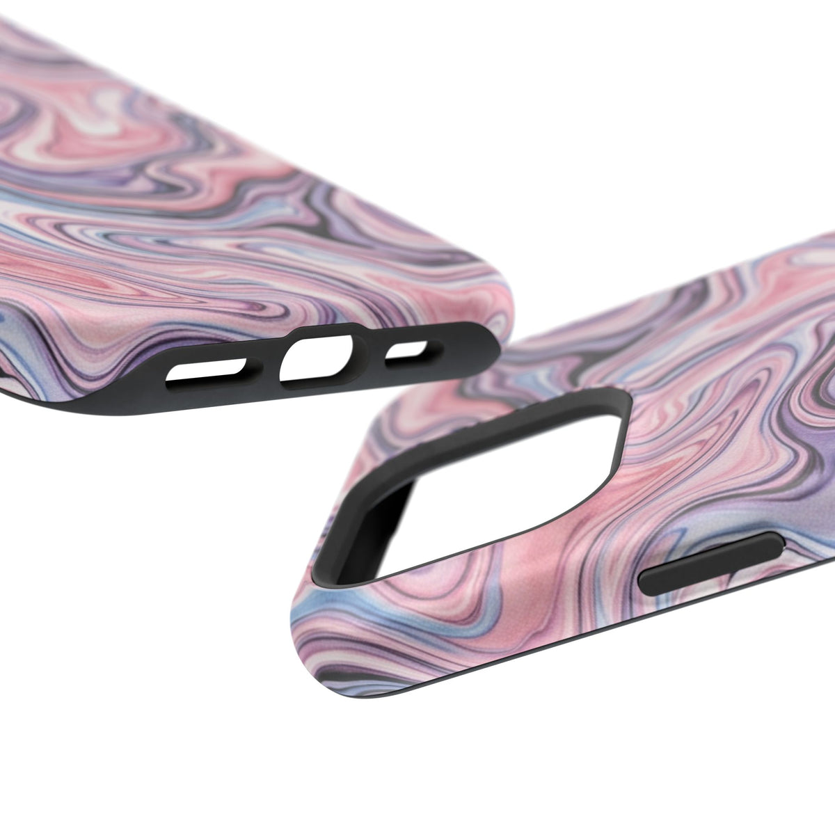 Marbled Pink Swirl Phone Case — Magnetic Impact-Resistant Protection