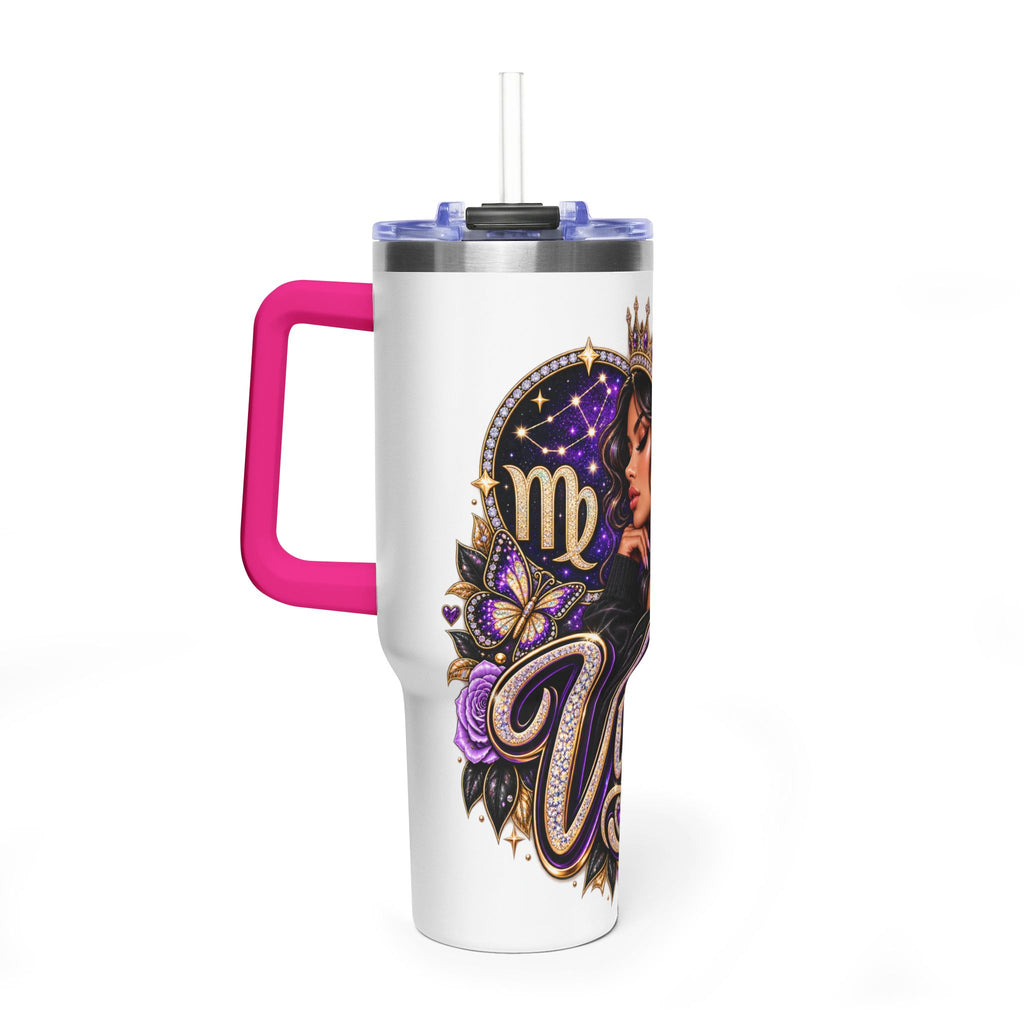 Virgo Zodiac 40oz Thermal Tumbler - Queen Virgo Astrology Travel Mug
