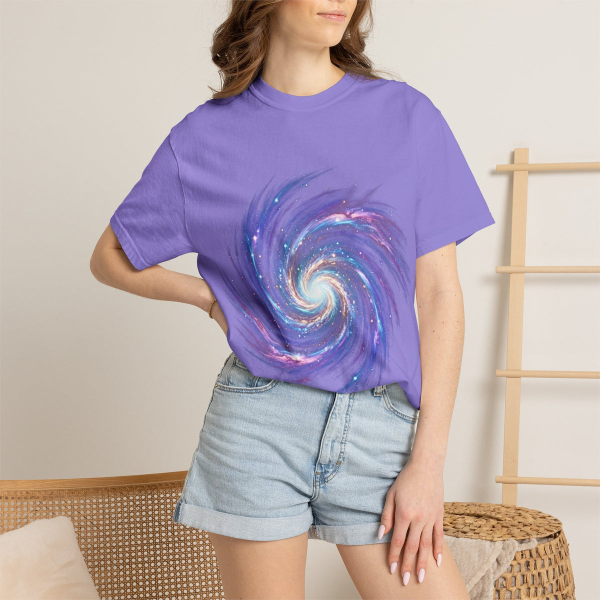 Galaxy Swirl T-Shirt — Spiral Nebula Cosmic Tee