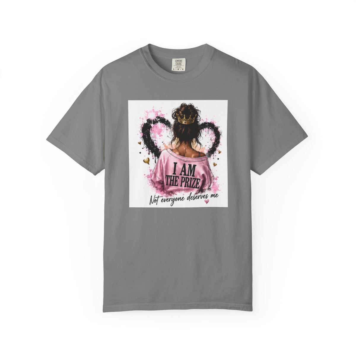 I Am The Prize T-Shirt — Self-Love Graphic Tee with Angel Wings