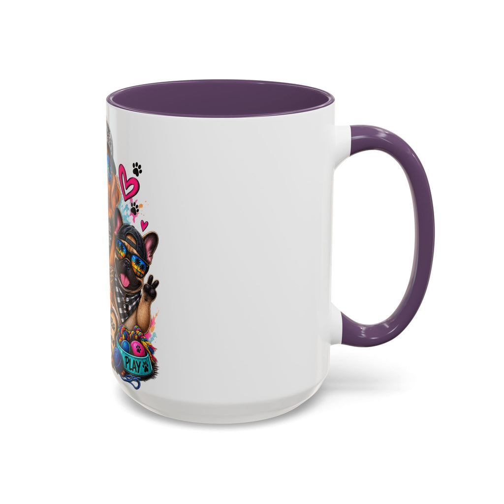 Coffee Mug — "Life is Better with Pets" Colorful Dog & Cat Paw-some Design (11/15 oz)