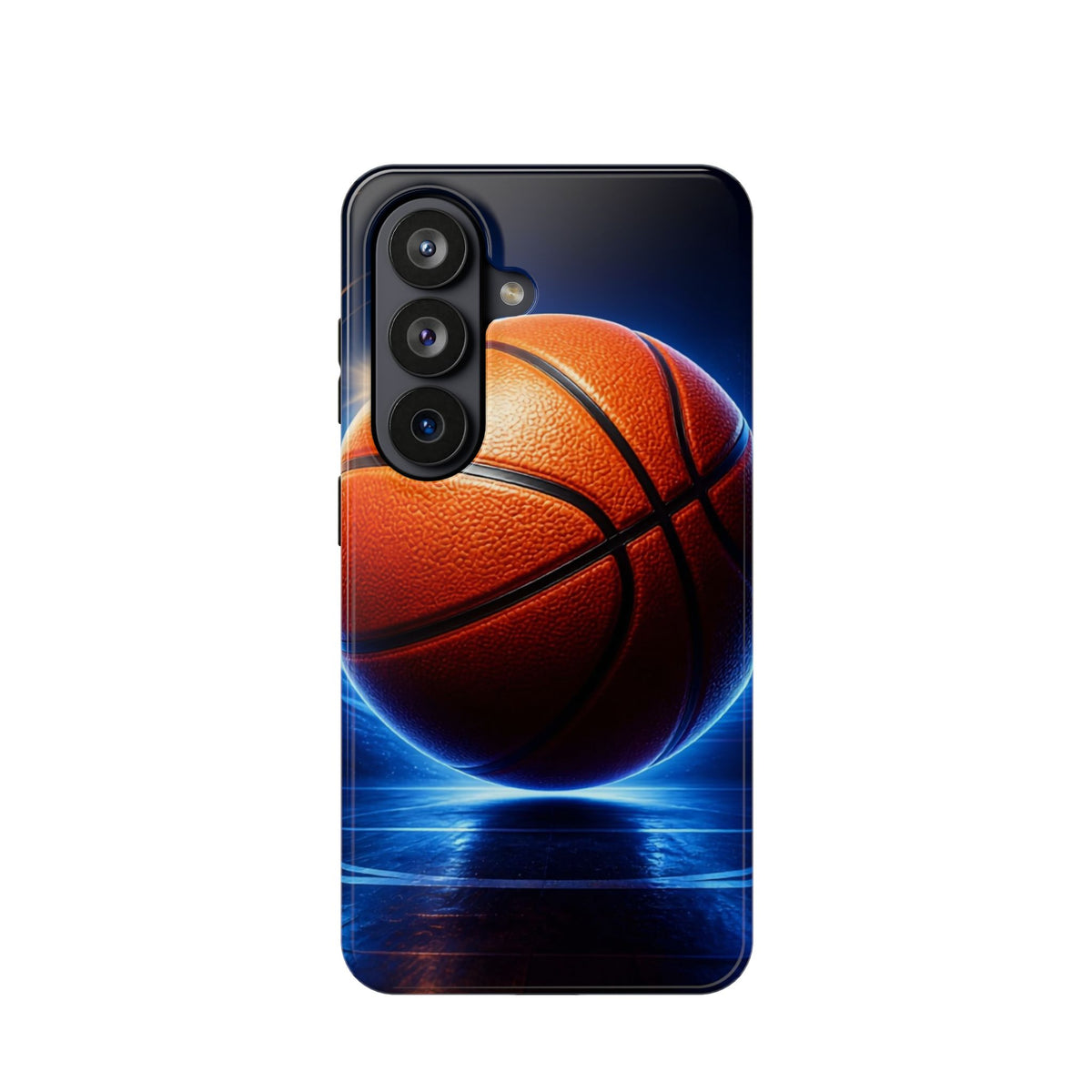 Basketball Magnetic Impact-Resistant Phone Case — Neon Court Design