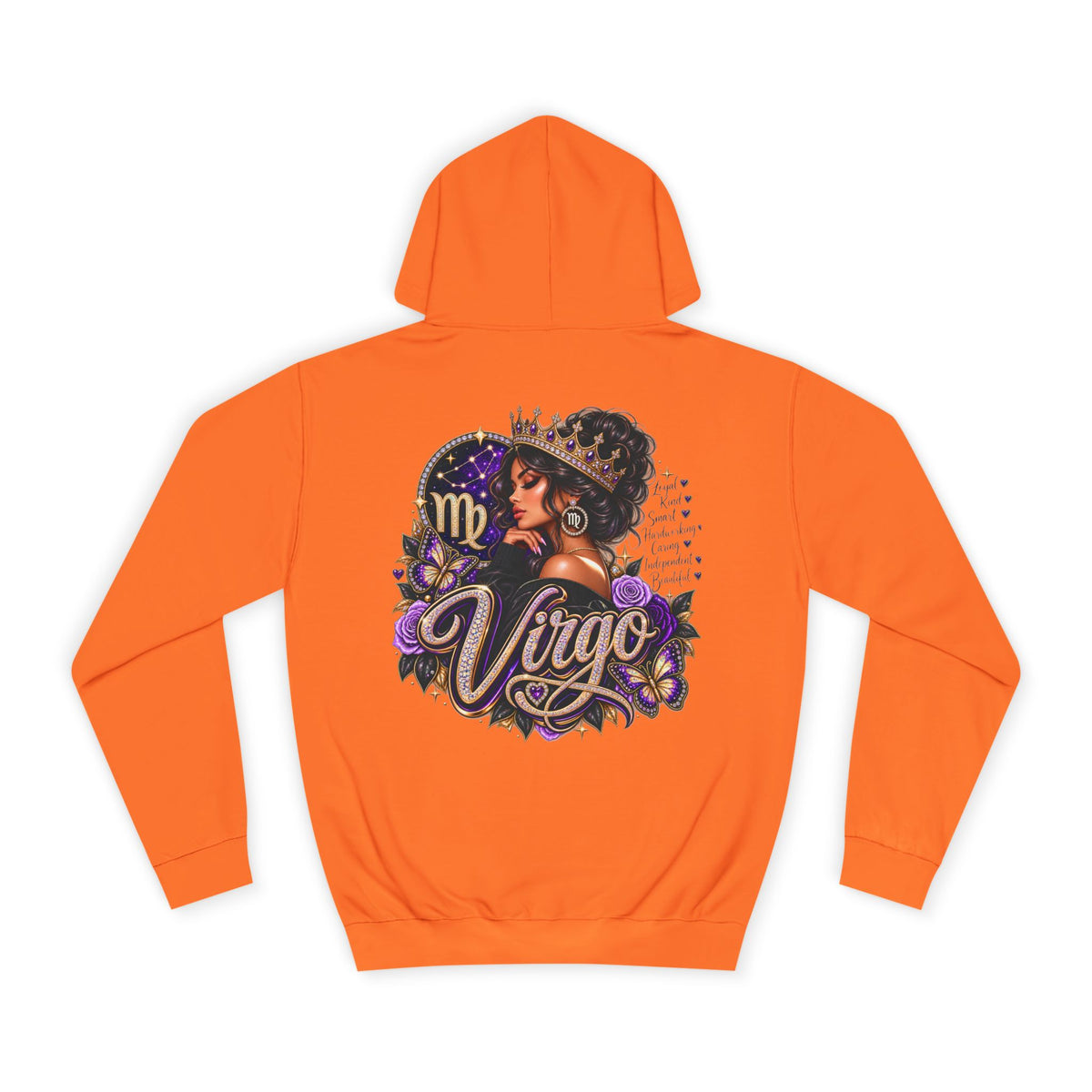 Virgo Zodiac College Hoodie – Astrology Graphic Campus Pullover