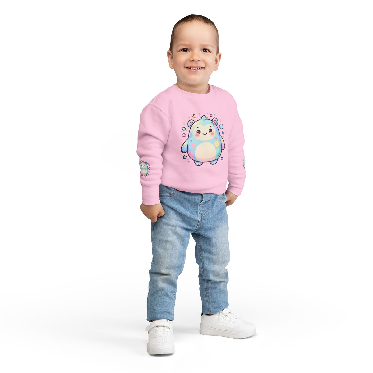 Kawaii Pastel Hedgehog Toddler Sweatshirt