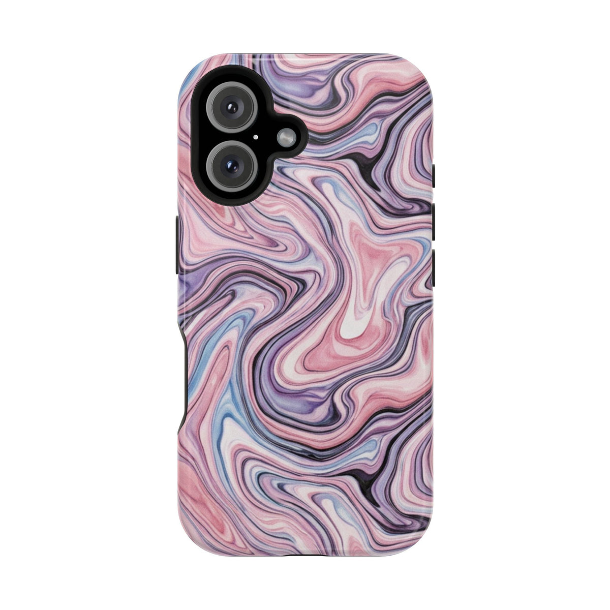 Marbled Pink Swirl Phone Case — Magnetic Impact-Resistant Protection