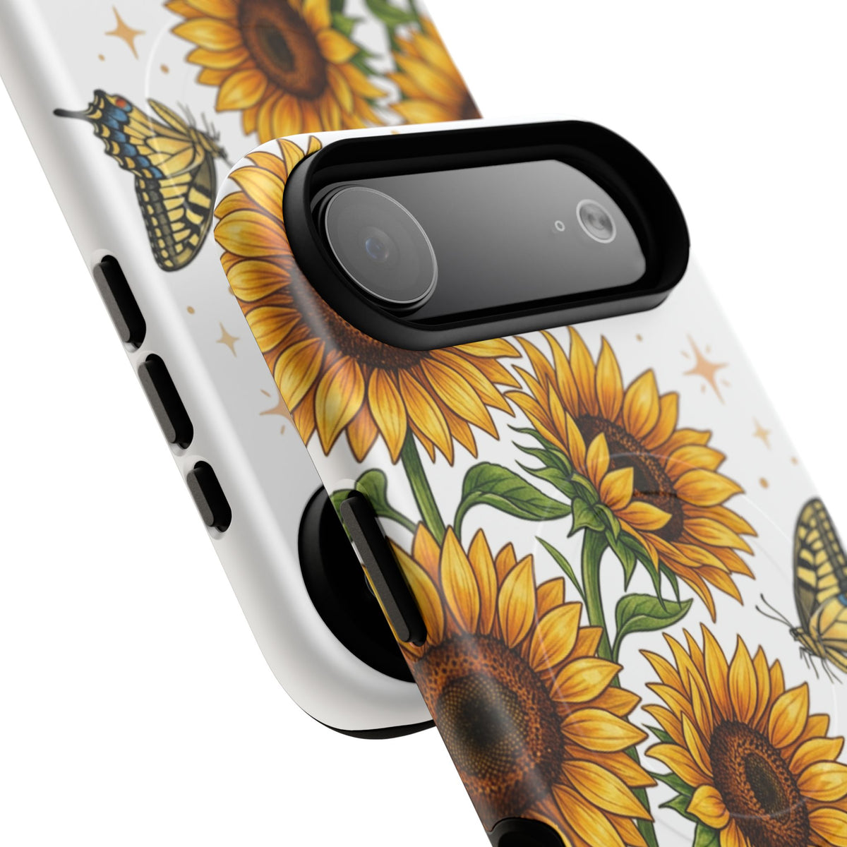 Sunflower & Butterflies Tough Magnetic Phone Case