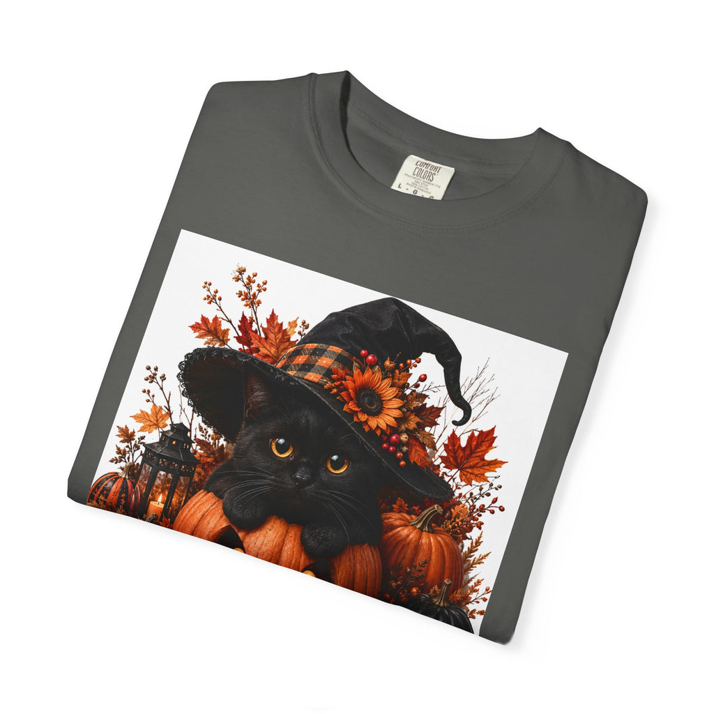 Halloween Black Cat Pumpkin T-Shirt