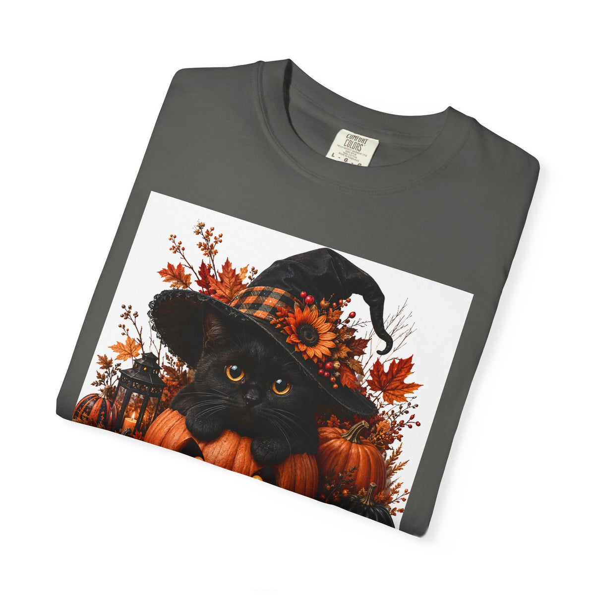 Halloween Black Cat Pumpkin T-Shirt