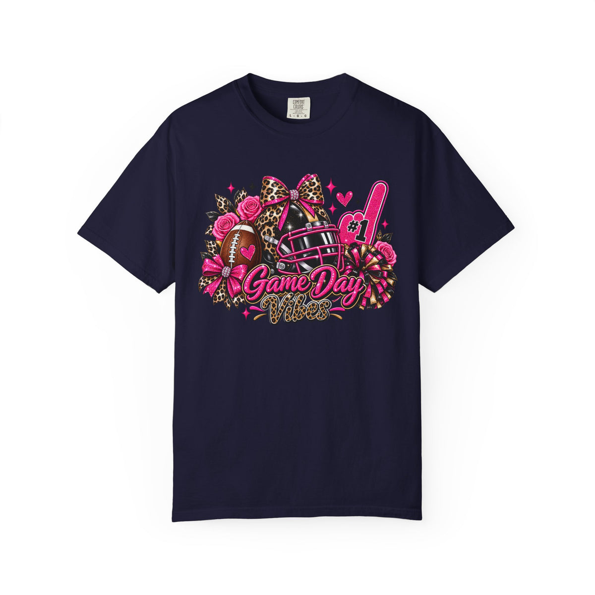 Game Day Pink Football T-Shirt