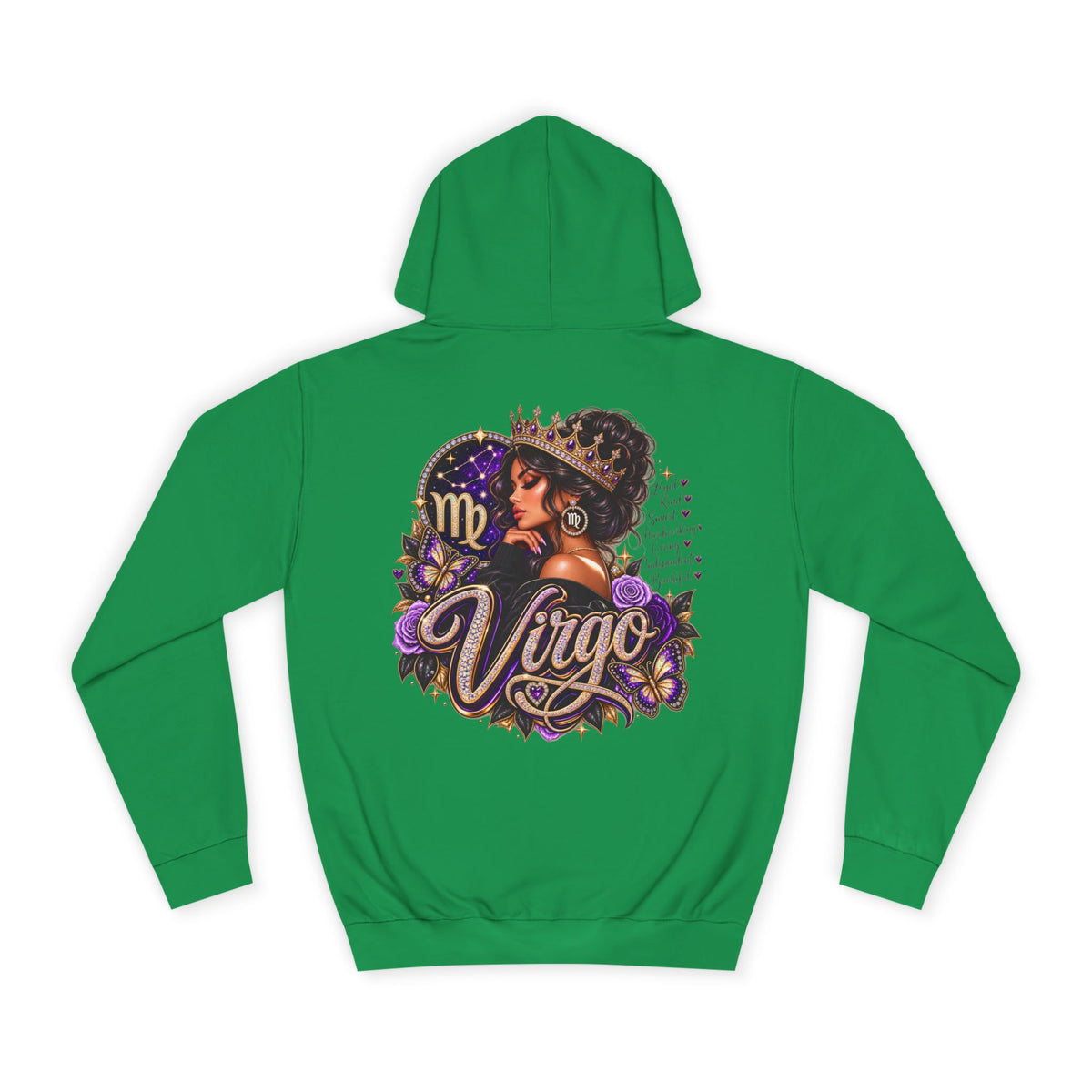 Virgo Zodiac College Hoodie – Astrology Graphic Campus Pullover