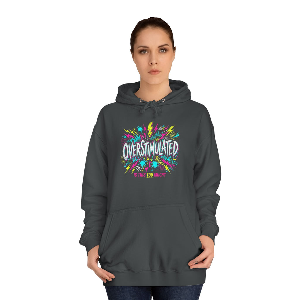 College Hoodie — Colorful Confetti Campus Crewneck
