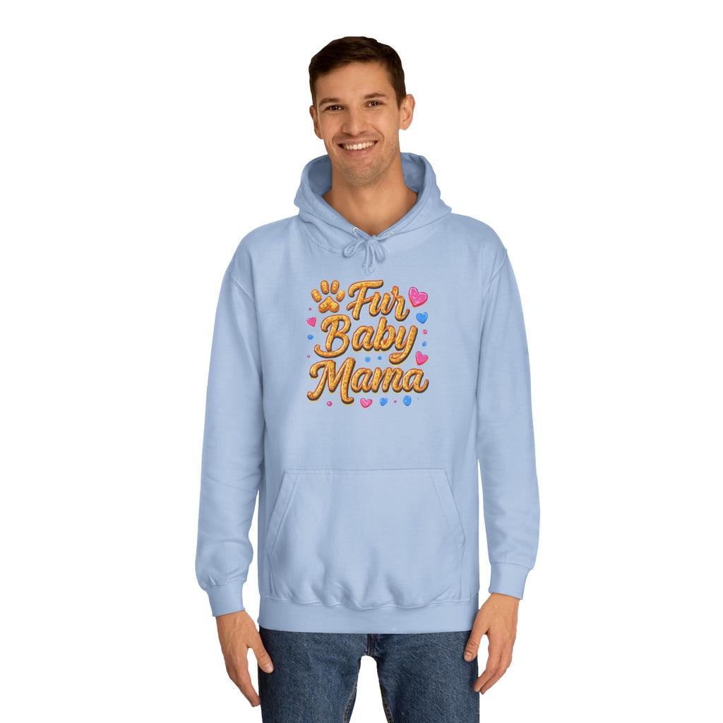 Fur Baby Mama Hoodie — Cute Paw Print Pet Mom Pullover