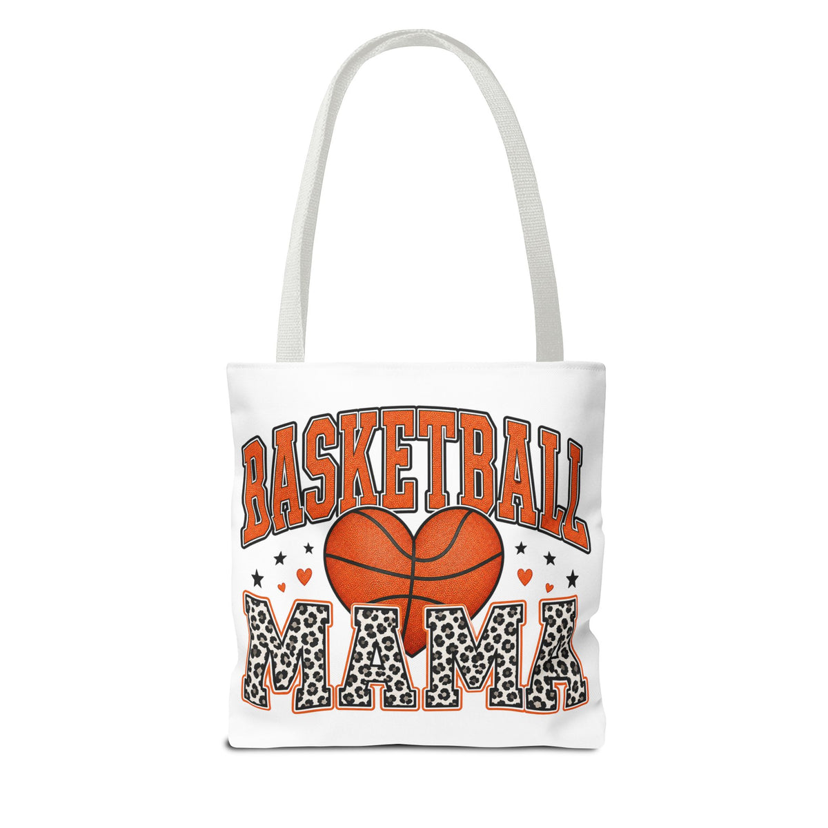 Basketball Mama Tote Bag — Leopard Print Sports Mom Gift
