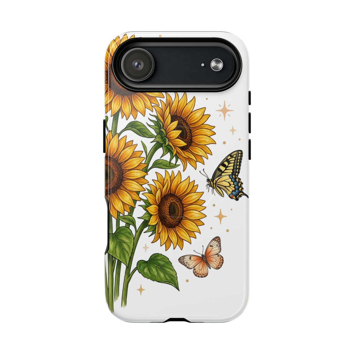 Sunflower & Butterflies Tough Magnetic Phone Case