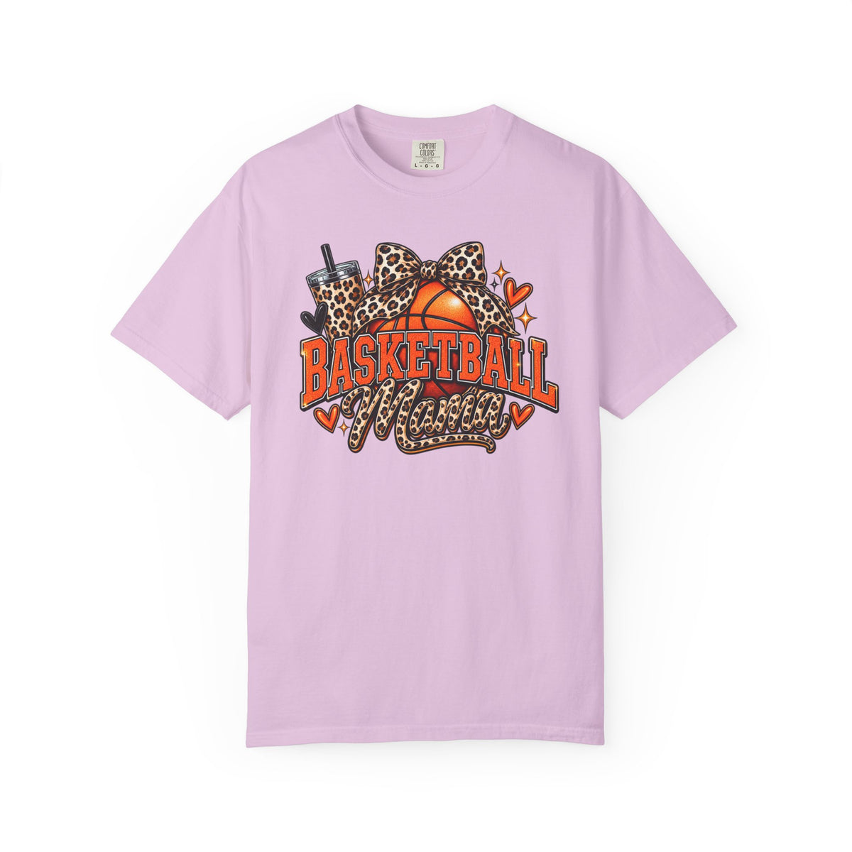 Basketball Mama T-Shirt — Leopard Print Hoop Mom Tee
