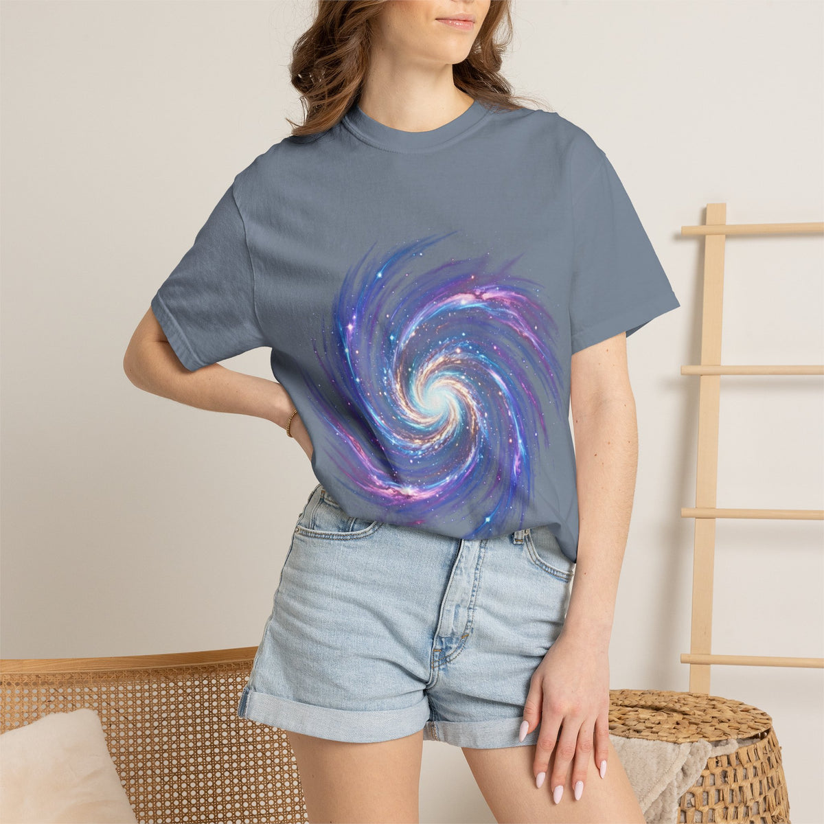 Galaxy Swirl T-Shirt — Spiral Nebula Cosmic Tee