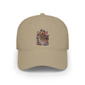Red Puppy Pile Baseball Cap — Cute Dog Stack Embroidered Low Profile Hat