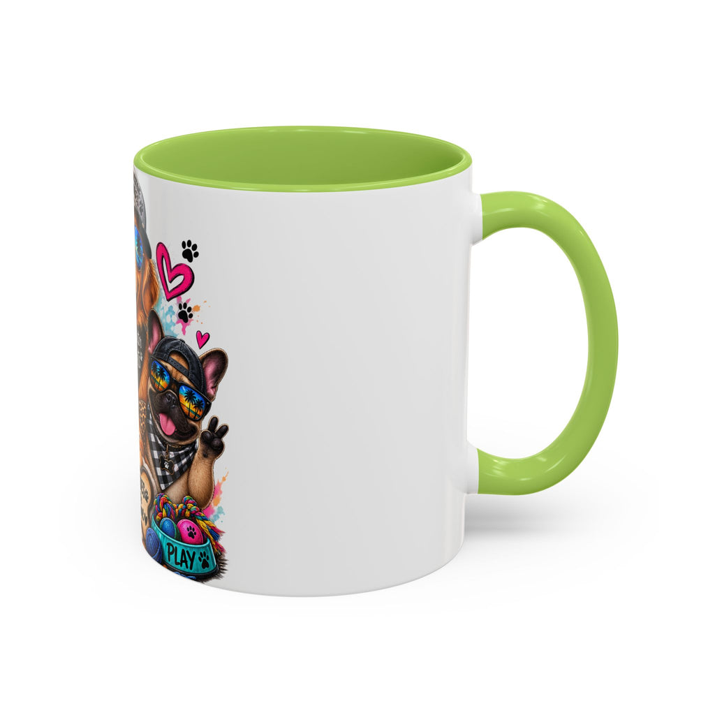 Coffee Mug — "Life is Better with Pets" Colorful Dog & Cat Paw-some Design (11/15 oz)