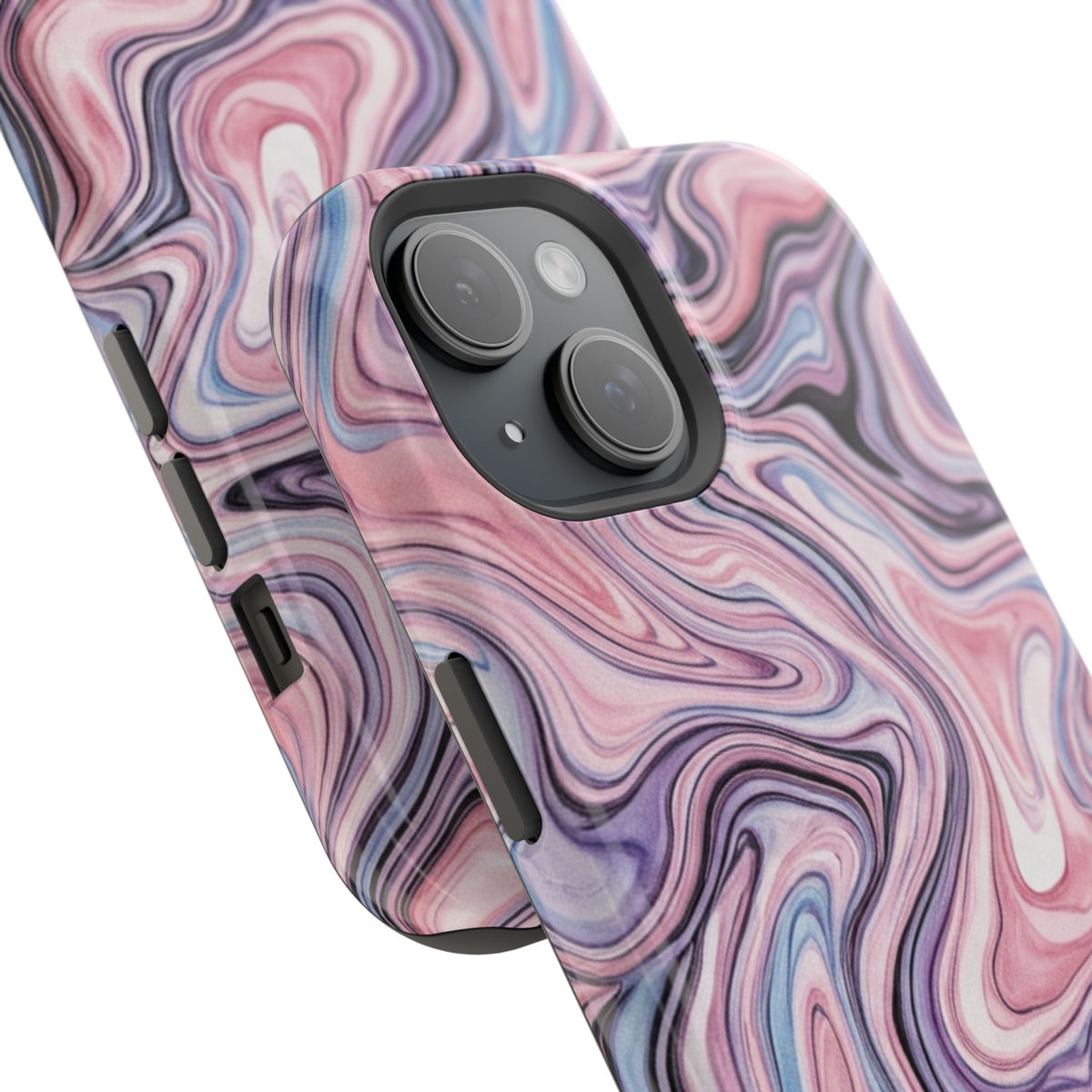 Marbled Pink Swirl Phone Case — Magnetic Impact-Resistant Protection