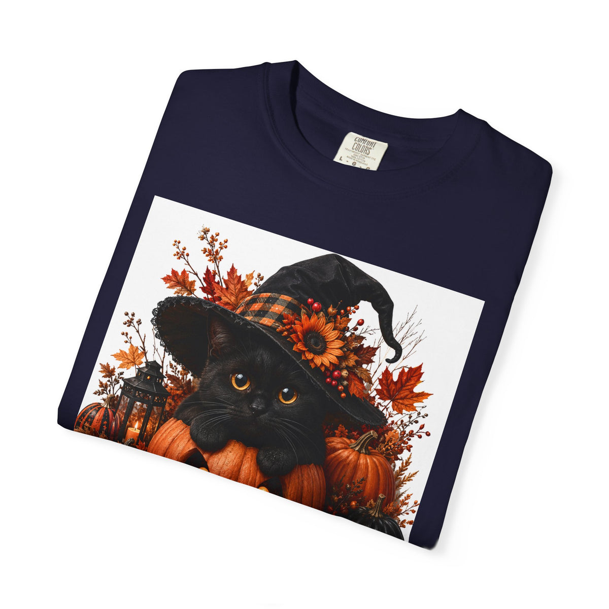Halloween Black Cat Pumpkin T-Shirt