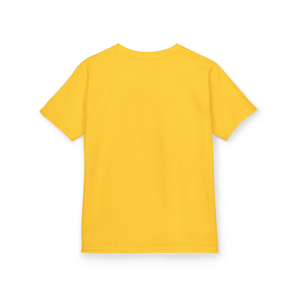 Kids Tee — Halloween Black Cat with Witch Hat & Pumpkins