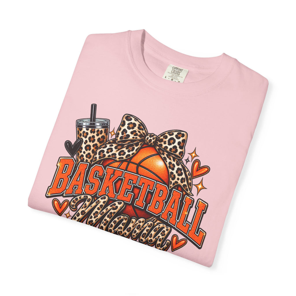 Basketball Mama T-Shirt — Leopard Print Hoop Mom Tee