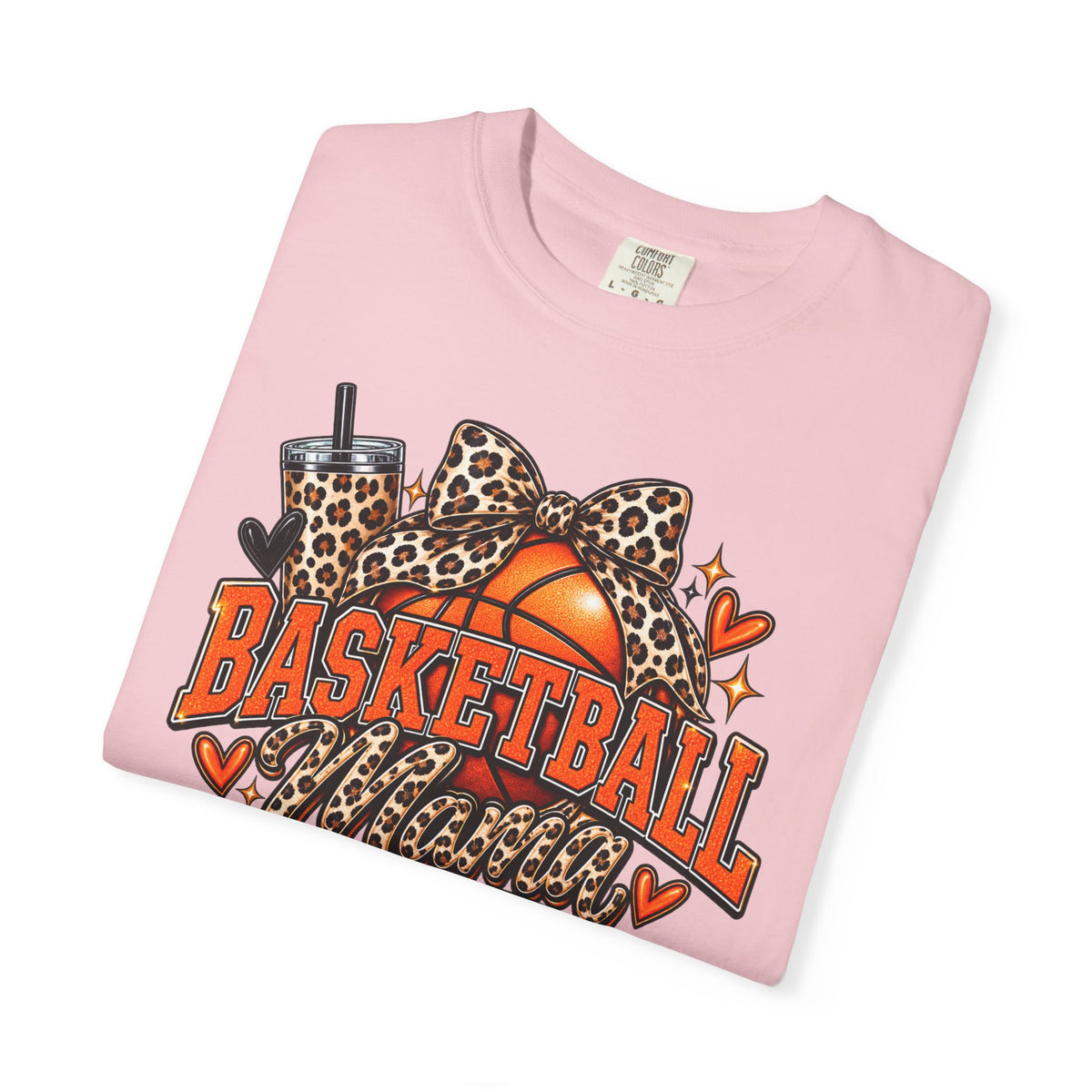 Basketball Mama T-Shirt — Leopard Print Hoop Mom Tee