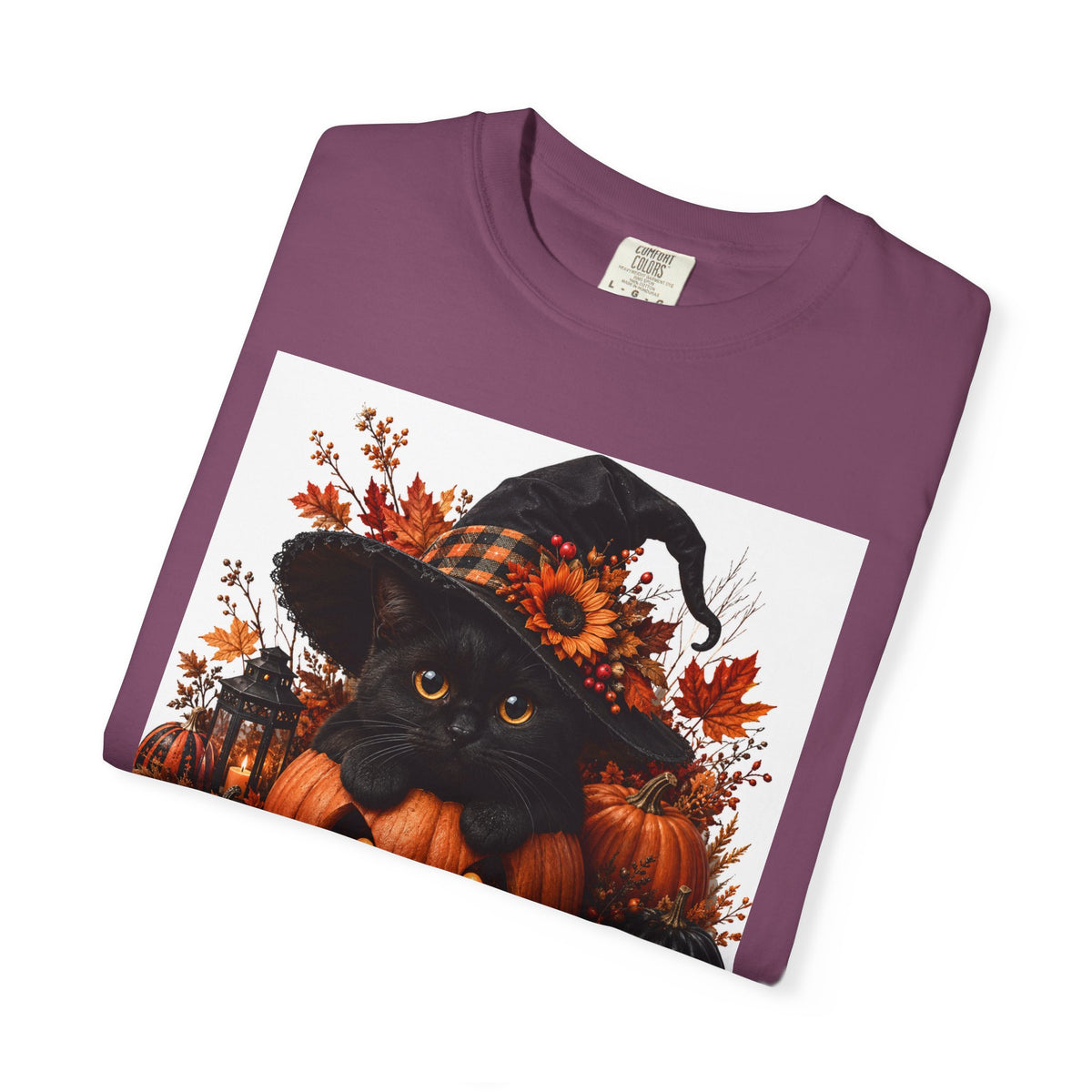 Halloween Black Cat Pumpkin T-Shirt
