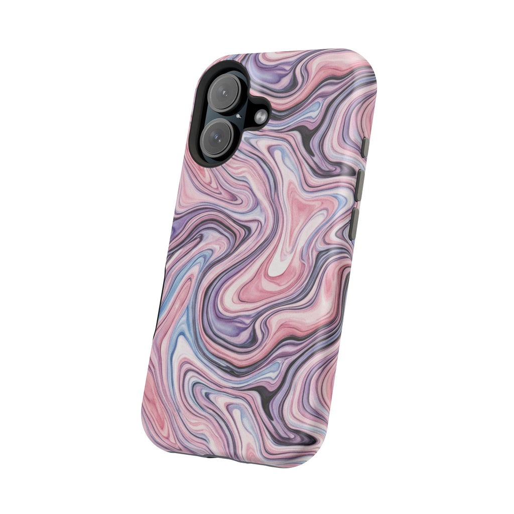 Marbled Pink Swirl Phone Case — Magnetic Impact-Resistant Protection