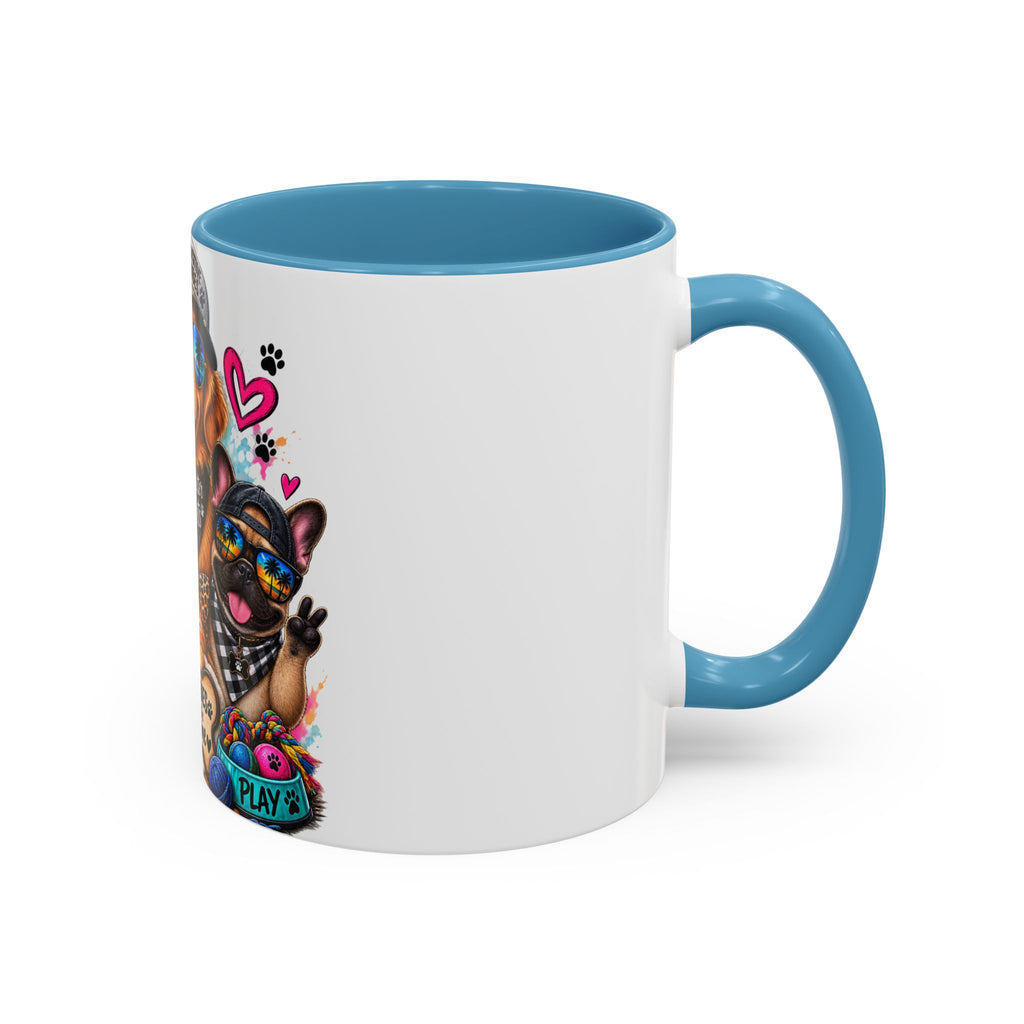 Coffee Mug — "Life is Better with Pets" Colorful Dog & Cat Paw-some Design (11/15 oz)