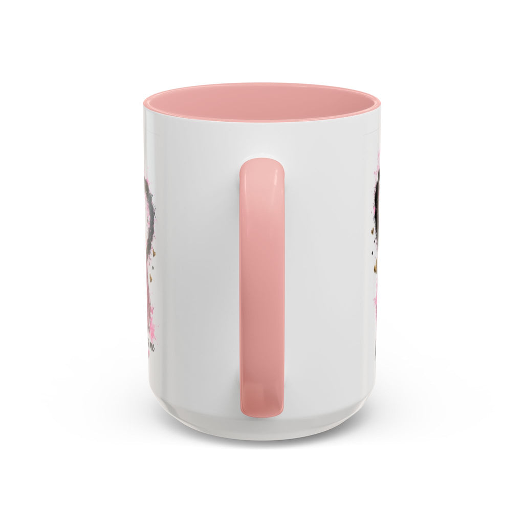Accent Coffee Mug — "I Am The Prize" Floral Heart Design (11/15oz)