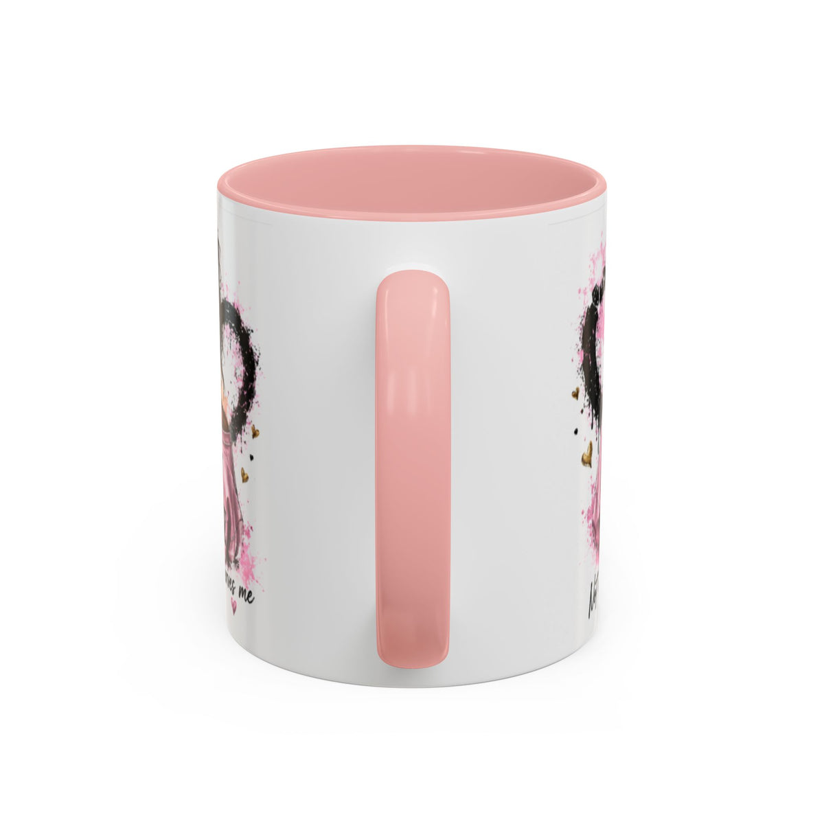 Accent Coffee Mug — "I Am The Prize" Floral Heart Design (11/15oz)
