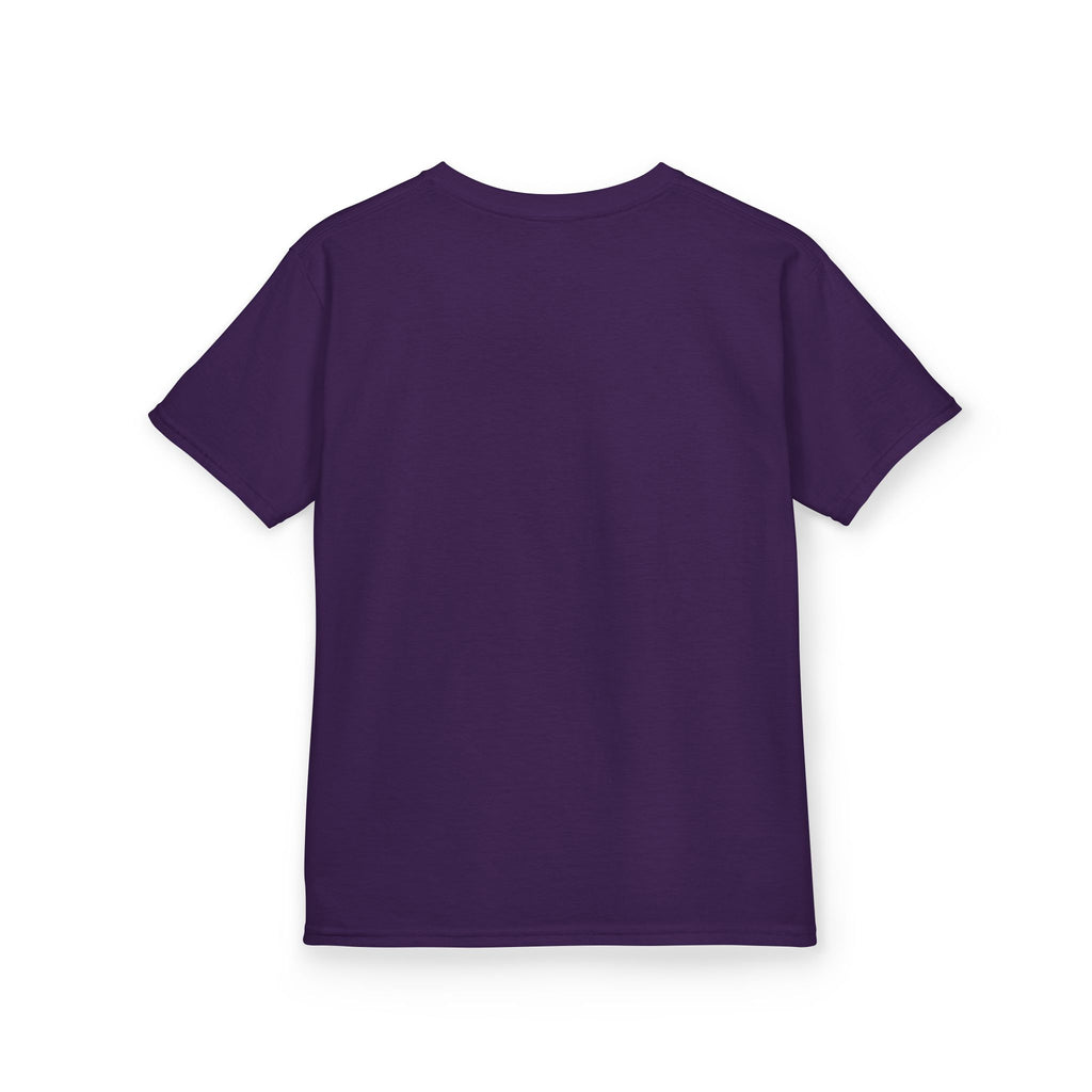 Kids Tee — Halloween Black Cat with Witch Hat & Pumpkins