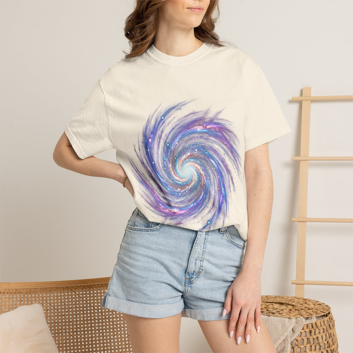 Galaxy Swirl T-Shirt — Spiral Nebula Cosmic Tee