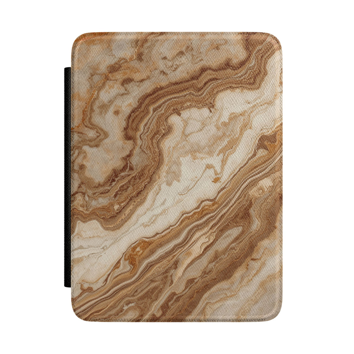 Marble Swirl Kindle Case — Brown Stone Pattern E-Reader Cover