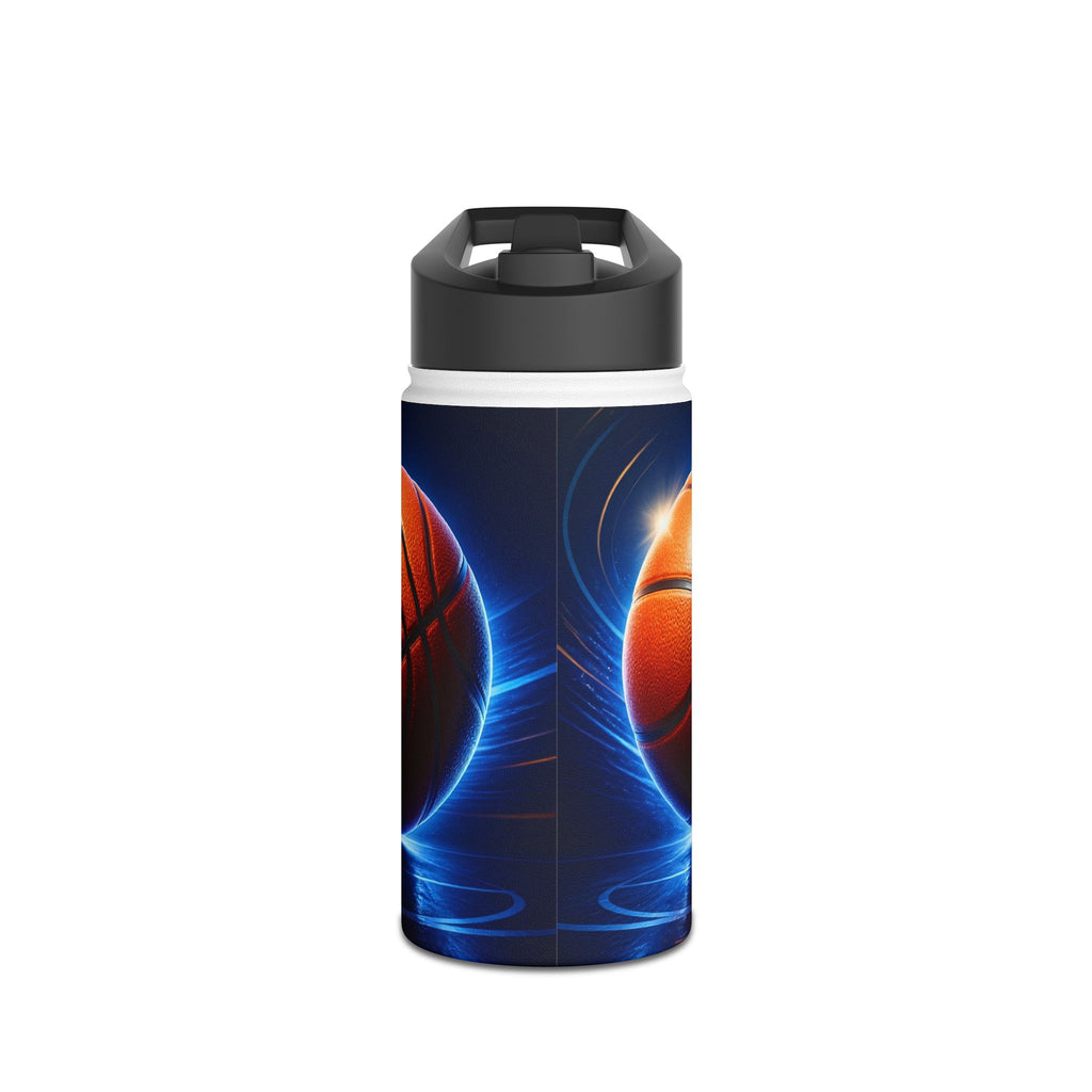 Basketball Stainless Steel Water Bottle — Electric Court Design